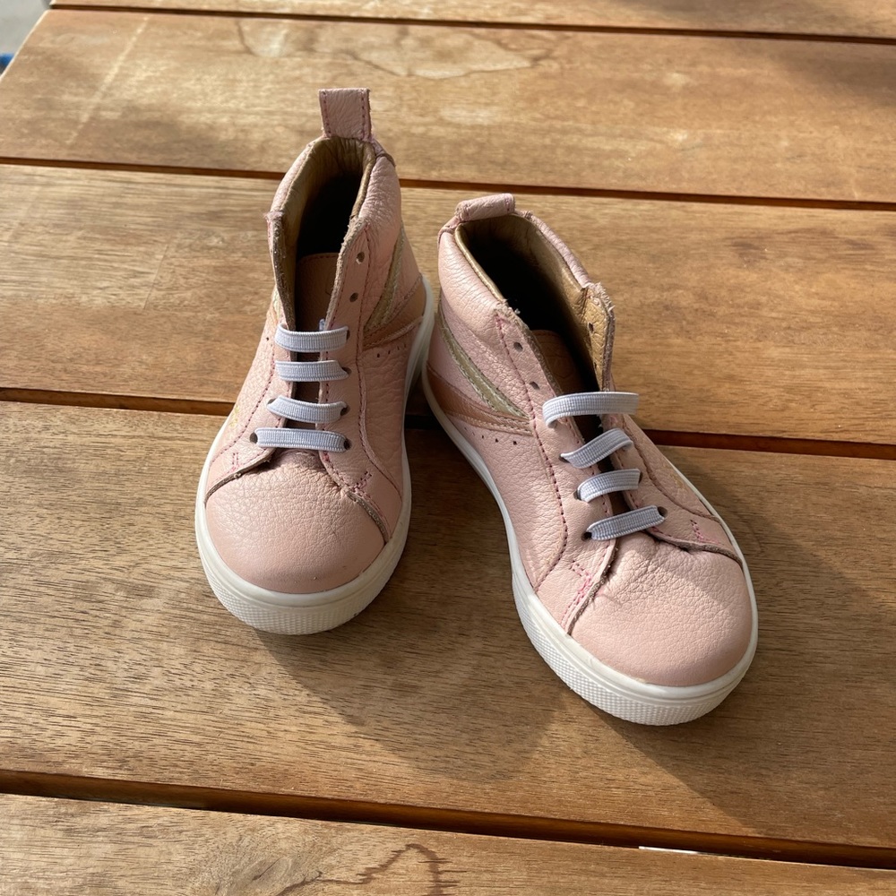 Freshly Picked girls pink high tops